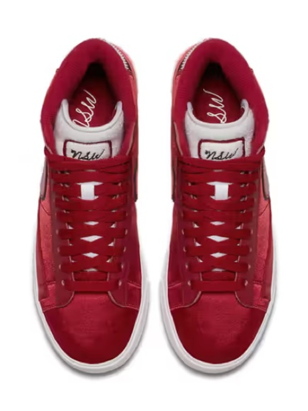 Nike Blazer Mid Premium in “Red Crush” Satin - Picture 2 of 13
